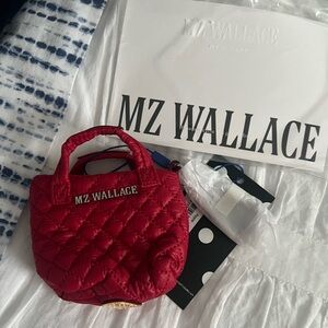 MZ Wallace Cherry Quilted Mini Bag
